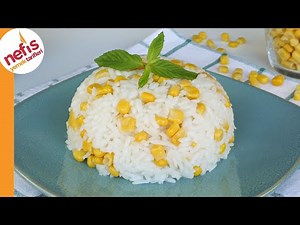 Simple Corn Rice Recipe | How to Make Sweet Corn Rice Pilaf