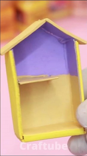 Make cute miniature house from matchbox #shorts