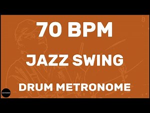 Jazz Swing | Drum Metronome Loop | 70 BPM