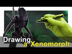 How to draw a Xenomorph | Alien
