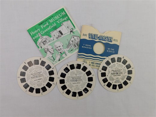 Vintage 1970s GAF View-master Henry Ford Museum Greenfield Village 3 Reels Booklet A5841 A5842 A5843 - Etsy