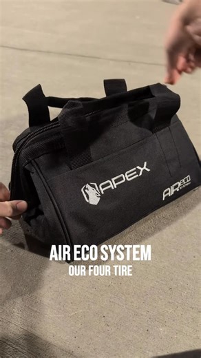 APEX Designs | Precision Air & Off-Road Solutions on Instagram: "Introducing the new APEX Designs Air-Eco System — our 4-tire inflation kit 🐺 Now featuring the brand-new APEX Inflator, built for precision and performance. Air up faster with our signature high-flow push-on chucks for quick, secure connections every time 🛞💨 Trail ready. Garage ready. Tool bag sold separately. The Air-Eco System. Now available at ApexDesignsUSA.com"