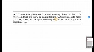 【词根词缀】ject词根，表示插入、抛reject、eject、injet三个单词的词源