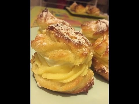 (Choux crème patissière chantilly) Bánh su kem công thức chuẩn Pháp