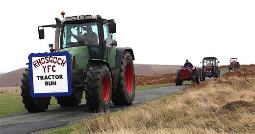 Nine great pictures from Rhosgoch YFC tractor run in aid of children's ward and club funds