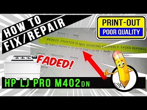 How to Fix Faded Poor Print -Out Quality