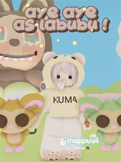 Aye Aye x Labubu: Adopting kawaii Characters