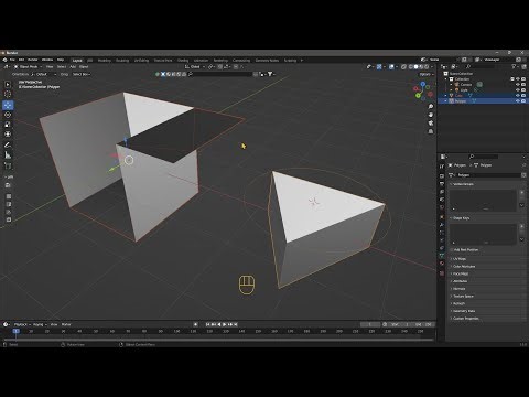 Videoguide - 2D and 3D CAD Extra Tools in Blender Using TinyCAD Addon, Intersect, Cut, Extend