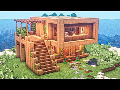 Minecraft: How to Build a 2-Story Starter House in Minecraft?