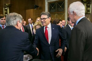 "After being briefed on so many of the vital functions of the Department of Energy, I regret recommending its elimination," Rick Perry said during his Senate confirmation hearing. | The New York Times