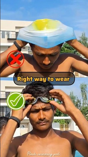 How To Put On Swimming Cap! #swimming #google #cap