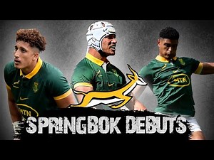 The 3 Best Springbok Rugby Debuts Ever Made In One Rugby Match - South African Rugby Highlights