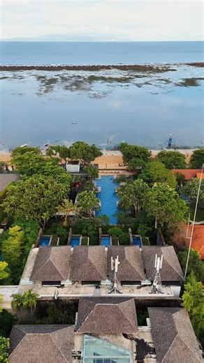 1.4K views · 15 reactions | The day arrives softly, as the infinity pool catches the first light toward the beach, framed by layers of green that seem to stretch on without end. A gentle beginning to the day at #MayaSanur. #MayaResorts #MayaSanur #ExploreBali #FestiveSeason | Maya Sanur Resort & Spa, Bali, Indonesia | Facebook