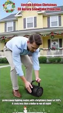 The originally plain house instantly has a romantic snowy scene or Christmas light effects!