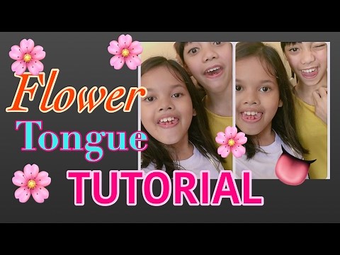 TUTORIAL Flower Tongue ✌️😜