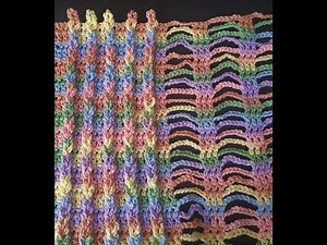Crochet Baby Blanket. Cut your crochet time in half. (FASTER Jacobs Ladder)