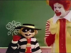 1986 McDonald's Hamburglar Classic Television Commercial - Ronald McDonald