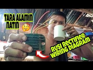 RUSI RECTIFIER REGULAR WIRING DIAGRAM TARA ATING ALAMIN ‪@rdworksideas‬