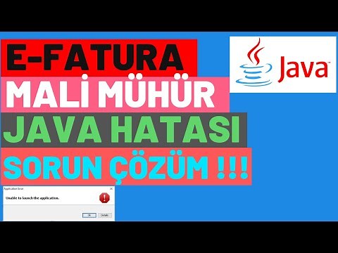 EFATURA WEB SOCKET JAVA PROBLEM ERROR / FINANCIAL SEAL JAVA PROBLEM ERROR / JAVA UNABLE TO LAUNCH...