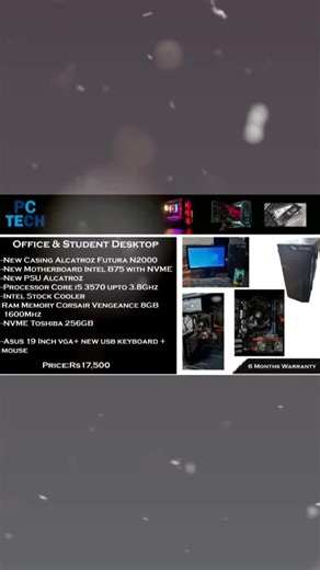 #PC-TECH#DESKTOP BUILD#STUDEND & OFFICE CUSTOM BUILD#AVAILABLE AT PC-TECH#FEEL FREE TO CONTACT US#58104945