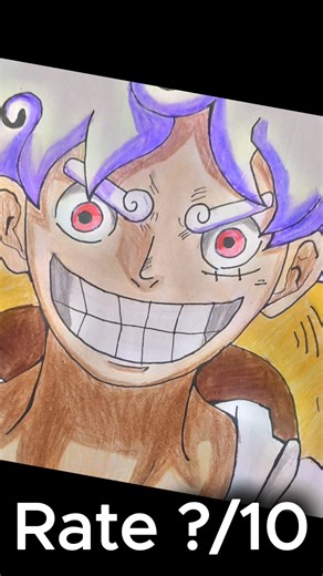 Drawing LUFFY GEAR 5 is ⚡️🔥 #shorts #onepiece