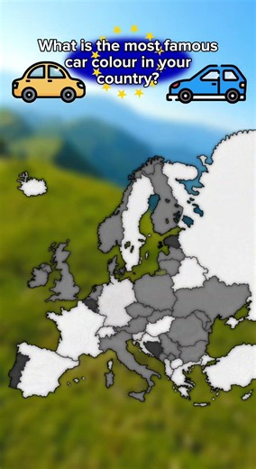 Whar is the most famous car colour in your country? #mapping #map #maps #cars #carcolor #countries