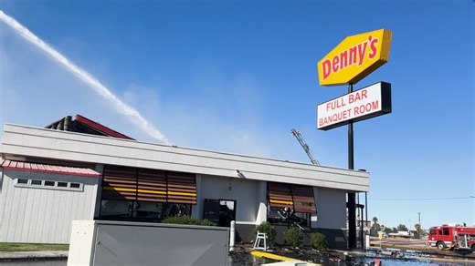 Calexico Denny's catches fire on Christmas Day