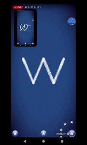 Letterschool: German: The letter W (Cursive) with normal