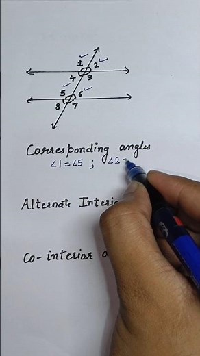 Transversal & Parallel lines 🔥