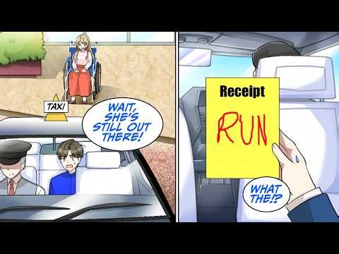 This cab driver drove off without my wife, but then... [Manga Dub]