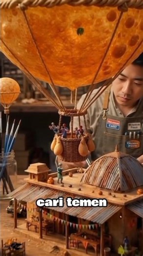 Fantasi kuliner street food roti puri timur tengah 🦪