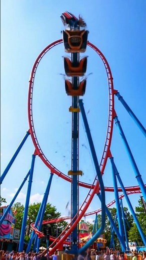 Roller Coaster Loop Collapses!#Shorts