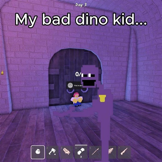 Rip dino kid 💀 #roblox #99nightintheforest #fnaf #funny