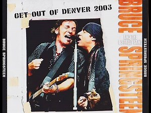 "Get Out Of Denver" canción escrita por Bob Seger y lanzada originalmente en su álbum Seven de 1974.Interpretada por Springsteen en vivo en tan solo cuatro ocasiones partir de 2002.En este caso el 25 de septiembre de 2003 en Invesco Field At Mile High en Denver, CO, durante The Rising Tour . | Springsteen & Rock Music