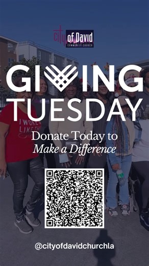 This Giving Tuesday consider donating to The City Of David Church Los Angeles to help us greater impact the community through our mission and vision. City Of David Giving Options Venmo https://venmo.com/u/cityofdavid2017 Cashapp https://cash.app/$cityofdavid2017 Givelify https://www.givelify.com/donate/city-of-david-los-angeles-ca-2j7wy5MTE2NjQ=?utm_source=ig&utm_medium=social&utm_content=link_in_bio Zelle Scan QR code at the end of the video from your banking app Mail check to: P.O. Box 485, Ga