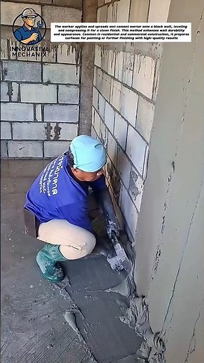 Perfect Wall Plastering Technique | Smooth Cement Finish Like a Pro