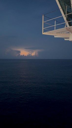 Such a cool light show on the Carnival Dream | Alex Roberson