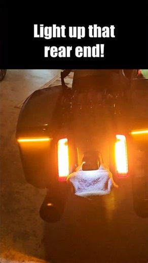 Custom Dynamics Low Profile Saddlebag Lights on 2024 Road Glide | Magic Strobe