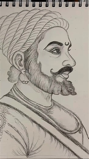 Jay Chhatrapati Shivaji Maharaj 🚩 #shorts #shivajimaharaj #drawing