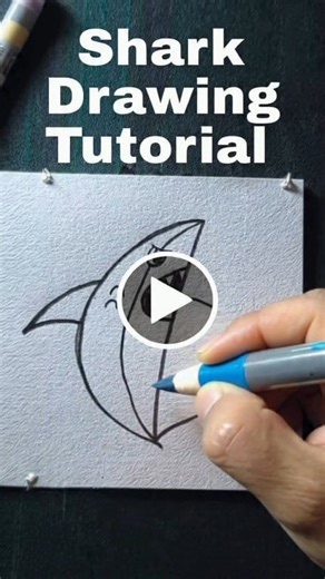 27K views · 113 reactions | Easy shark drawing | All About Art | Facebook