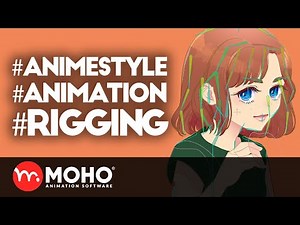 Anime style character animated in Moho by Yamada Momoko ✨