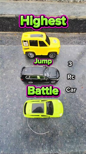 Highest Remote Control 3 Car Jump Battle.! #gadi #remotecar