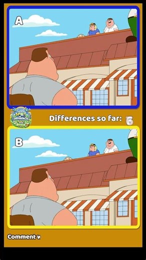 FAMILY GUY Restaurant Attack Spot the Difference!