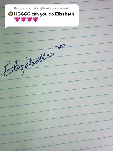 How to Write 'Elizabeth' in Cursive | Signatures & Autographs