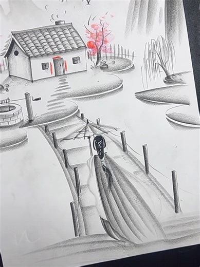 How To Draw a Village: Step-by-Step Tutorial