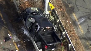 Investigation underway after police chase ends in fiery crash in Lynnfield