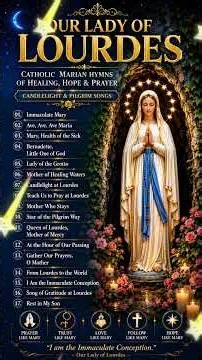 Our Lady of Lourdes 🙏 Catholic Marian Hymns of Healing, Hope & Prayer Peaceful Worship Songs