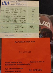 Apr 23, 1982: Meat Loaf at National Exhibition Centre Birmingham, England, United Kingdom | Concert Archives