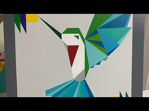 Barn Quilt #How to Make a Hummingbird Barn Quilt : Video #23 Part 3