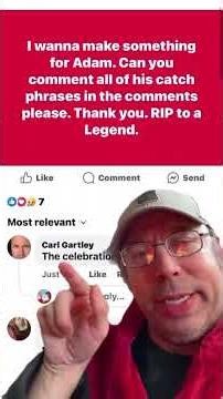 RIP to Adam The Woo. The Legend. #adamthewoo